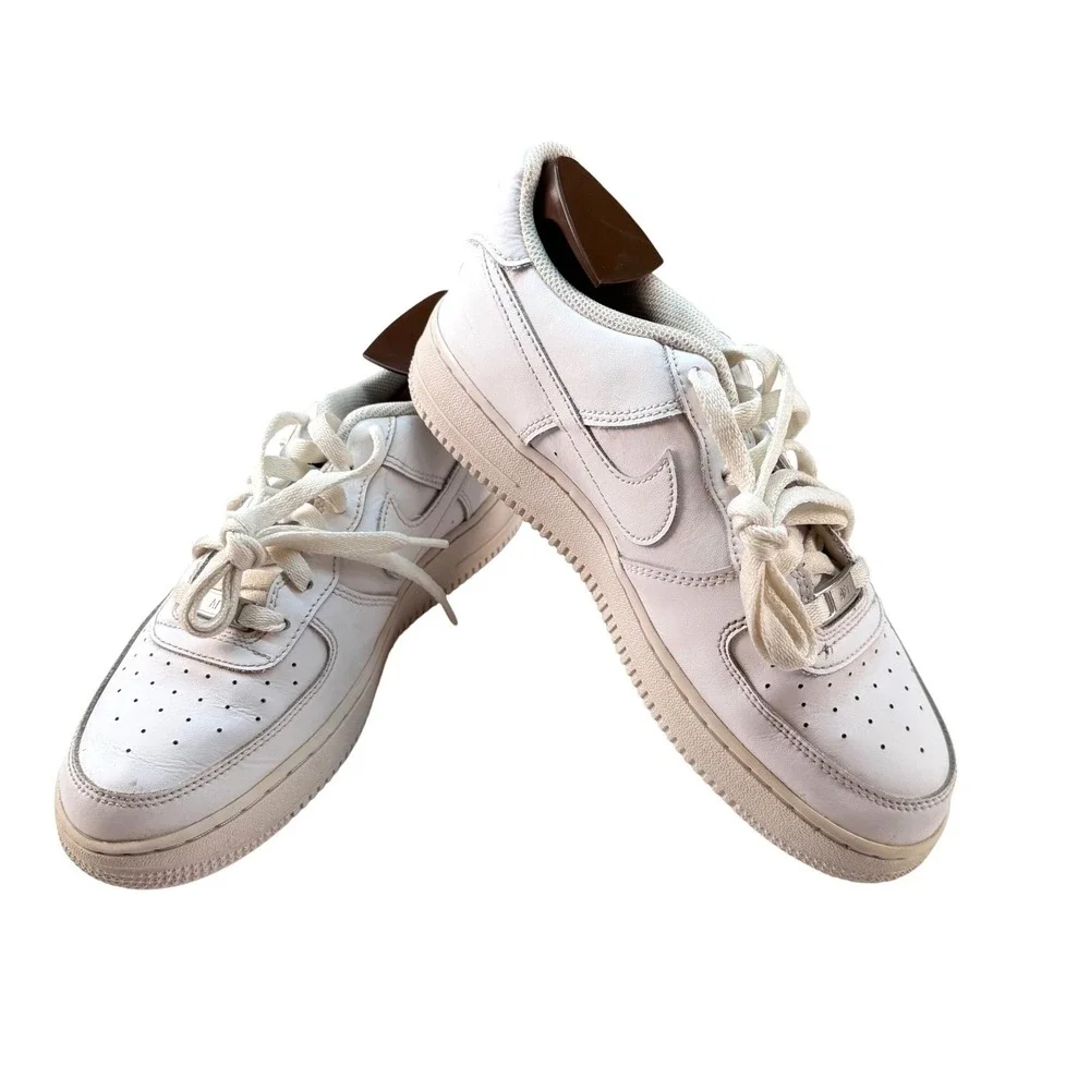 Nike Air Force 1 Low White Sneakers Youth Size 7Y Athletic Shoes